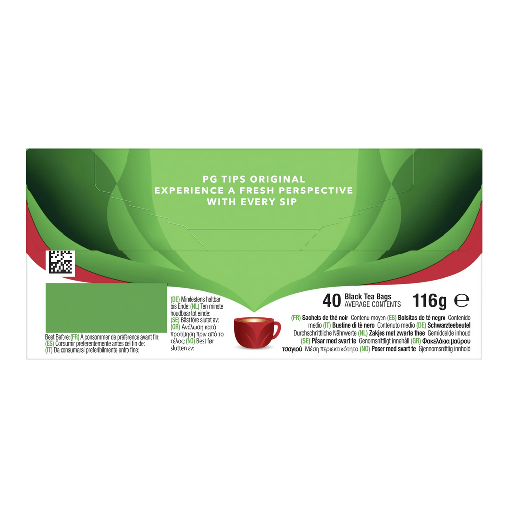 PG TIPS - 40 Teebeutel Schwarzer Tee